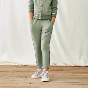 Matilda Jane size 4 Norah‎ Green Striped Panel Jogger